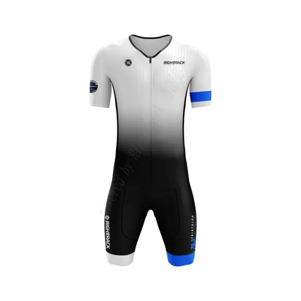 Heißer Verkauf Righttrack Sport Triathlon Skinsuit männer Kurzarm Overall Schwimmen Laufen Radfahren Kleidung Tri Anzug Overall – Detail 9