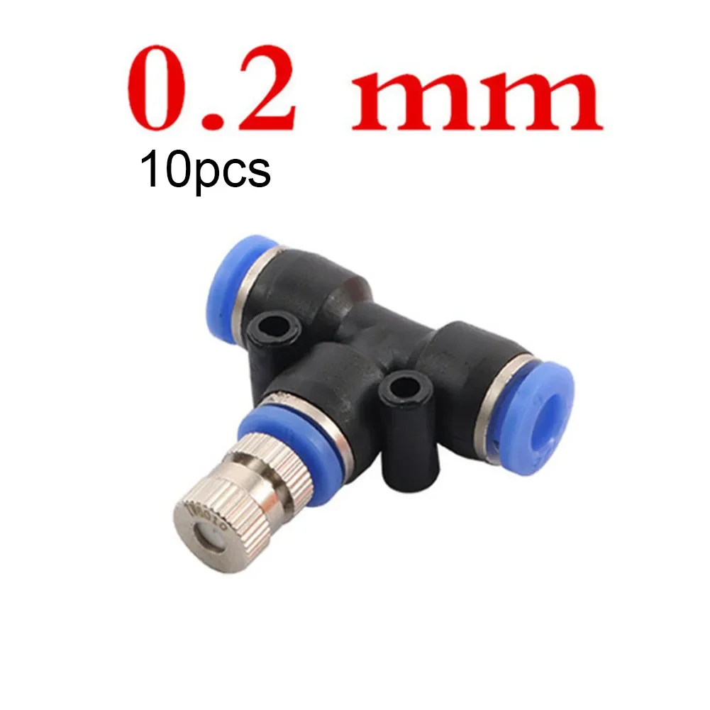 

Garden Outdoor T Tees Nozzles Spray Sturdy Misting Quick Connection Tip Water Agricultural Irrigation Atomizing