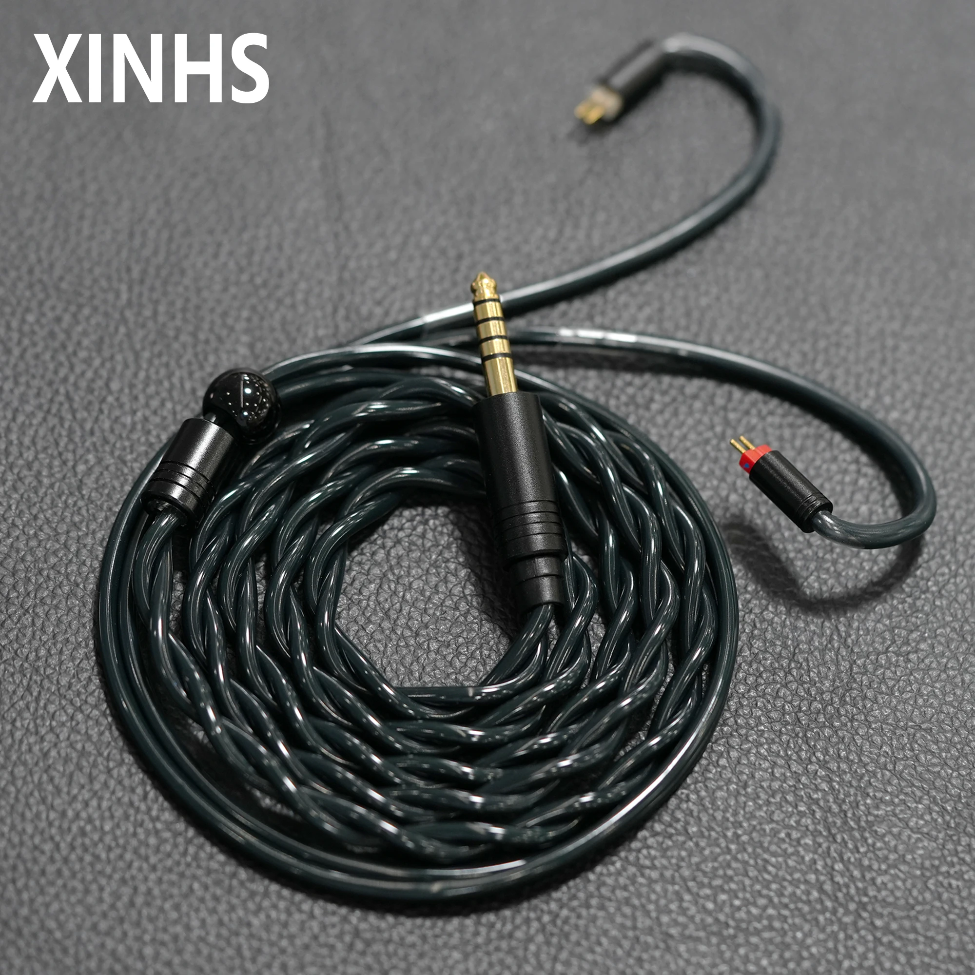 XINHS-2 S88 Core Azul Escuro Prata Cobre Coaxial Leeds Estrutura Cabo de fone de ouvido atualizado
