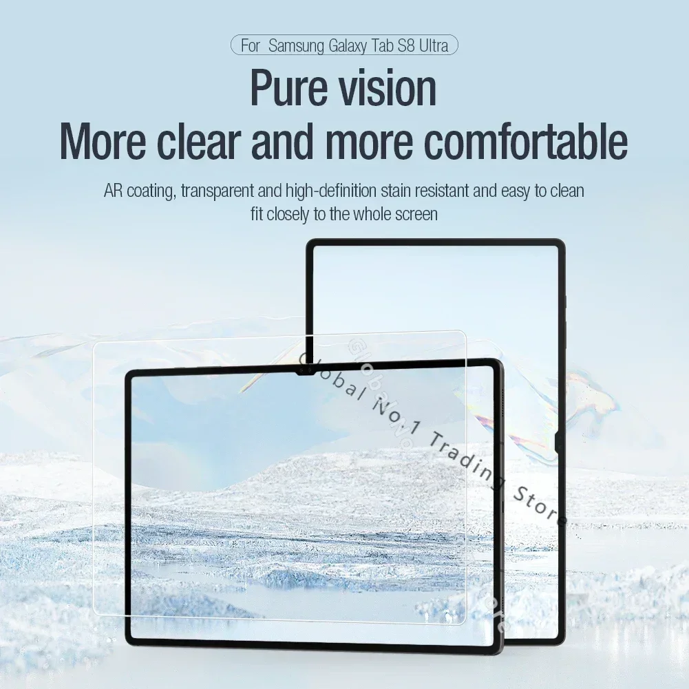 

for Samsung Galaxy Tab S9 Ultra/S9 FE/S7 Plus/S8+/S8 Ultra Nillkin Pure series AR film Transparent Screen Protector