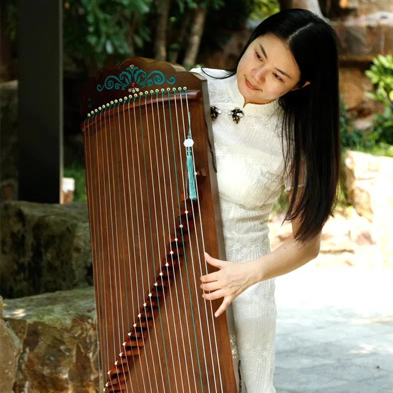 100CM 21 Strings Guzheng Professional Traditional Small Guzheng Beginner Plucking Stringed Instruments Portable Chinese Guzhengs