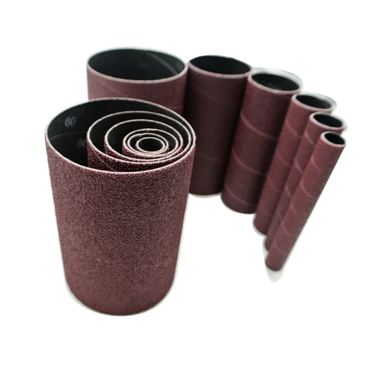 

SATC 3/4 Inch Sandpaper Ring Sanding Drum Bands Bits 80 Grit Wood Polished Carved Olive Core Rotary Tool