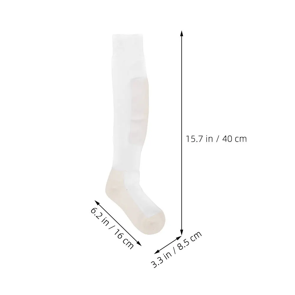 1 زوج مبطن جوارب رياضية الإفراط في الركبة جوارب طويلة إلى الركب للسياج التزلج الجري سميكة عدم الانزلاق الراحة الاستقرار #5