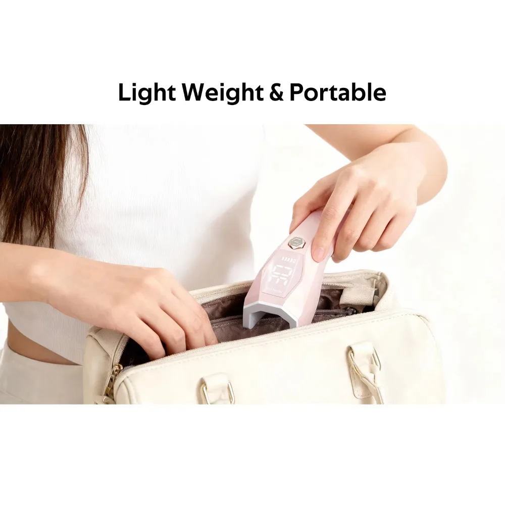 Mini UV Light Luminoza Gel Nails Polish  Lamp Auto Sensor Fast Curing Rechargeable LED Nail Dryer