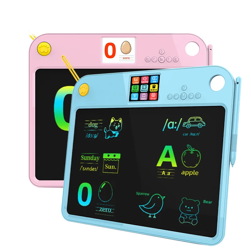2 In 1 Kids LCD Writing & Drawing Tablet Plastic Digital Slate Toys With Learning Machine For Young Creatives