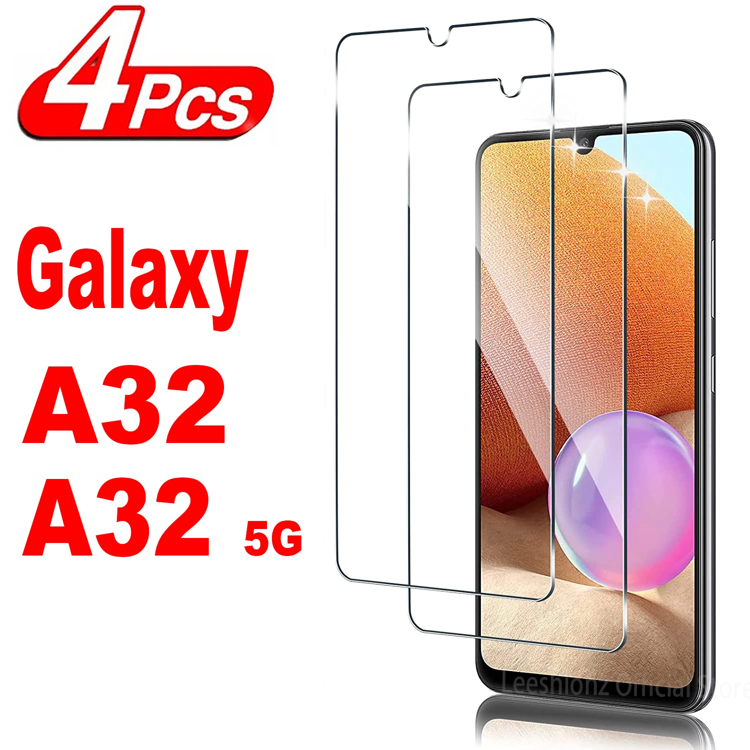 

Закаленное стекло для Samsung Galaxy A32 5G A31 A33 A22 A35, защита для экрана, 2/4 шт.