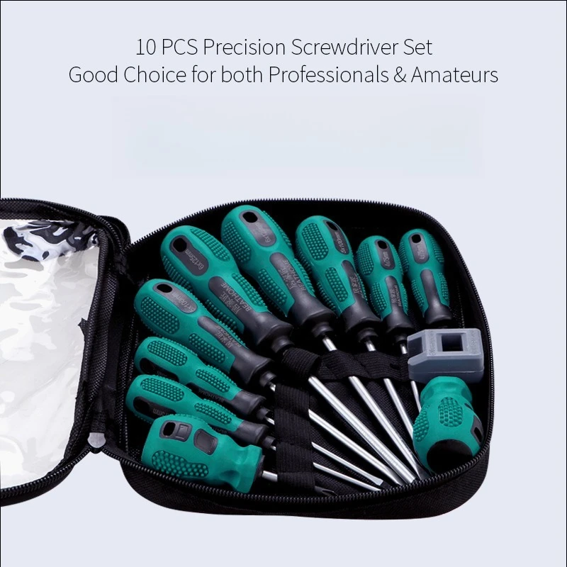 Screwdriver Set 10-piece Screwdriver Batch Tool Combination Strong Magnetic One-word Cross Screwdriver Set 8 Pieces