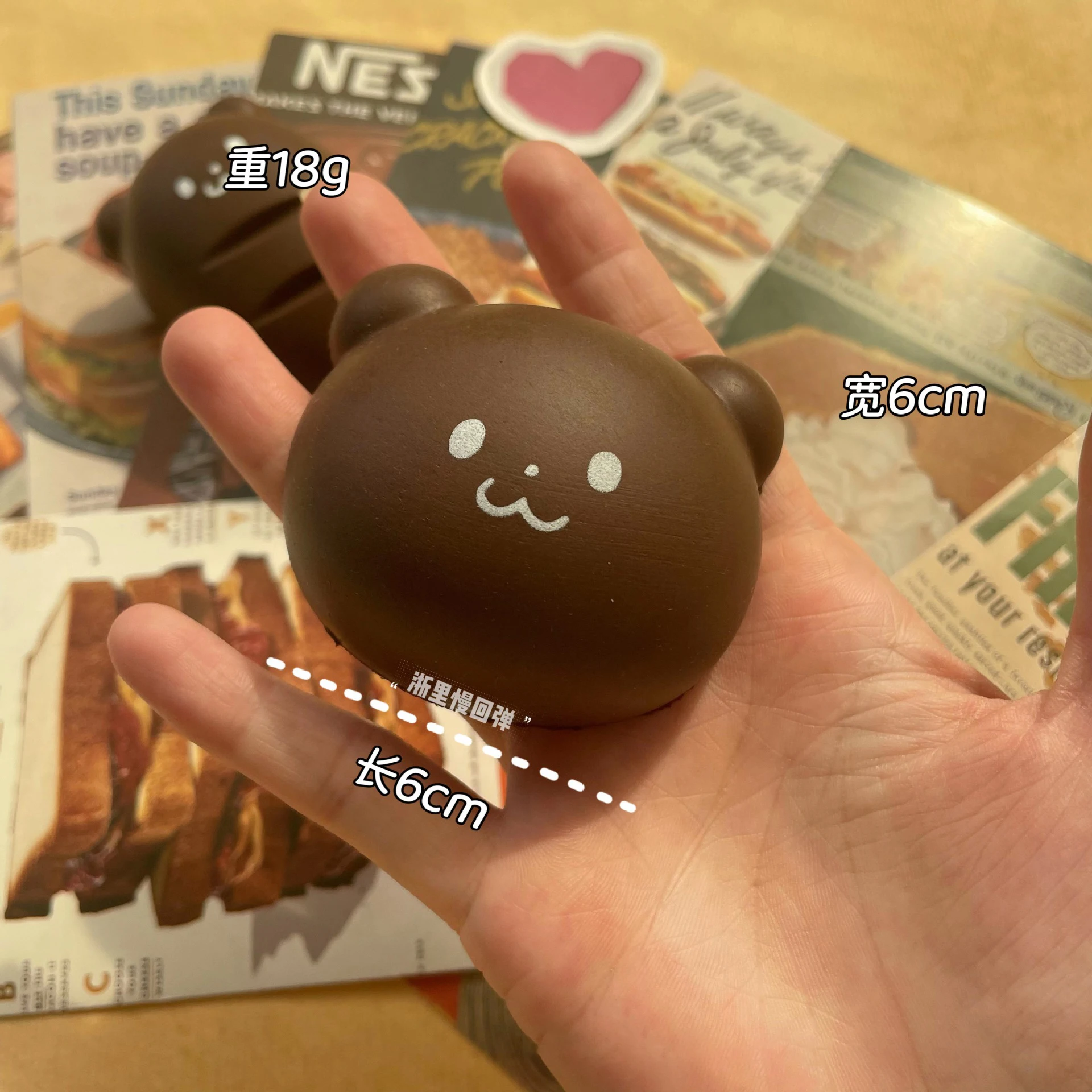 اسفنجي الشوكولاته الكرتون الدب الخبز الرطب لينة بولي PU انتعاش بطيء لعبة لطيف الحيوان الدب ضغط قرصة لعبة الغذاء لعب لعبة لتخفيف التوتر