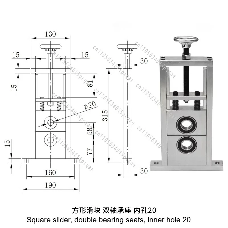Heavy Duty Self Aligning Bearing Housing Adjustable Single Double Pillow Block with Shaft Stainless Steel Roller Support