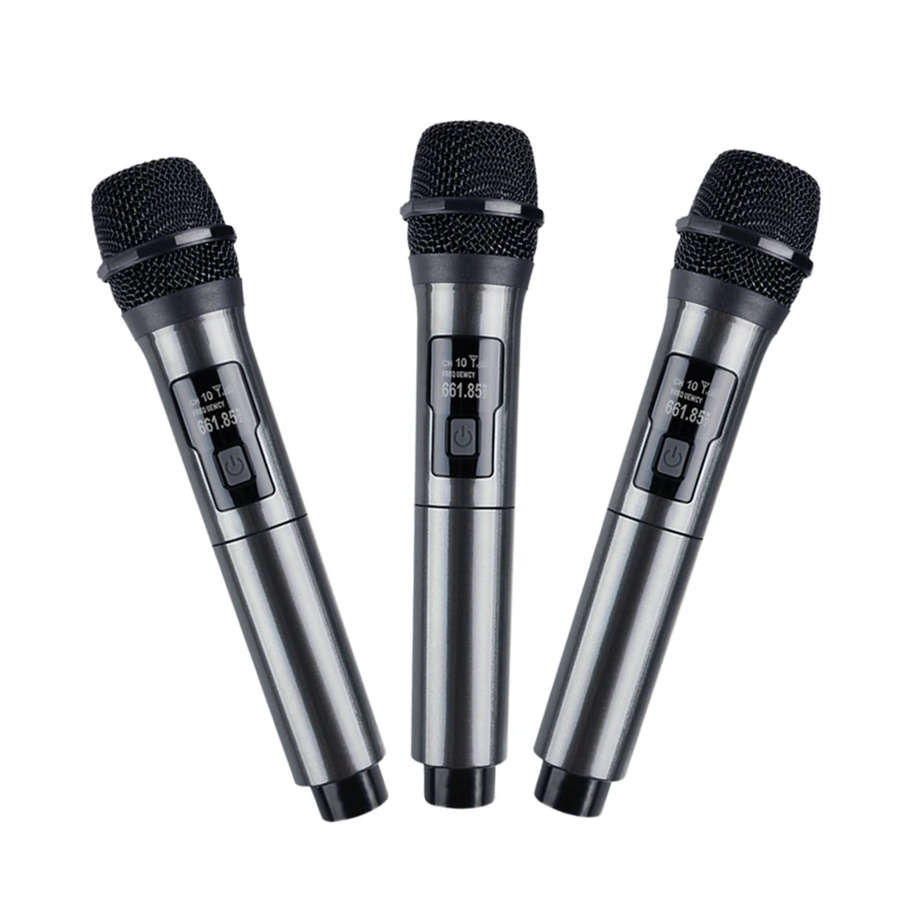 WN043 Wireless Microphone 2 Channels UHF Fixed Frequency Handheld Mic Micphone Party Karaoke Professional Church Show Meeting