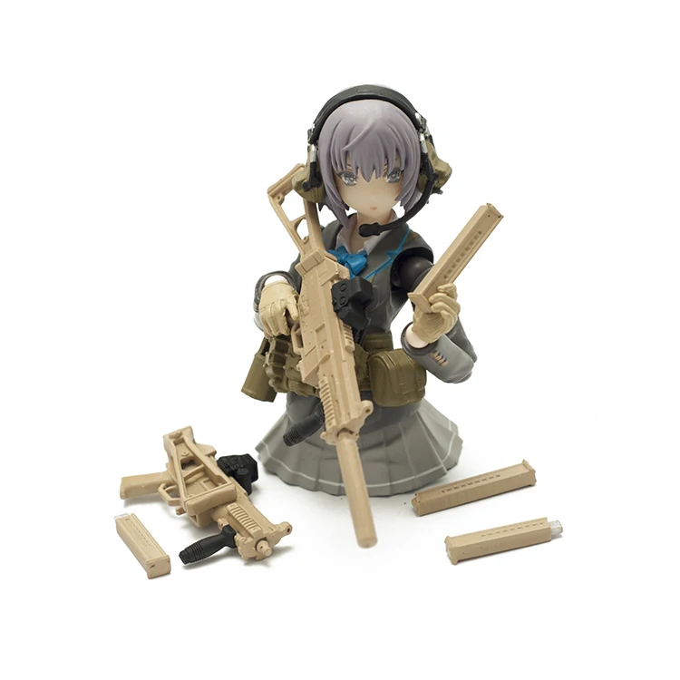 1/12 MINI Military Weapons UMP45 UZI SCAR-H PSRL-1 M200 AK12 MICH QBZ-192 M4A1 Model For 6Inch FIGMA Action Figure Body Props