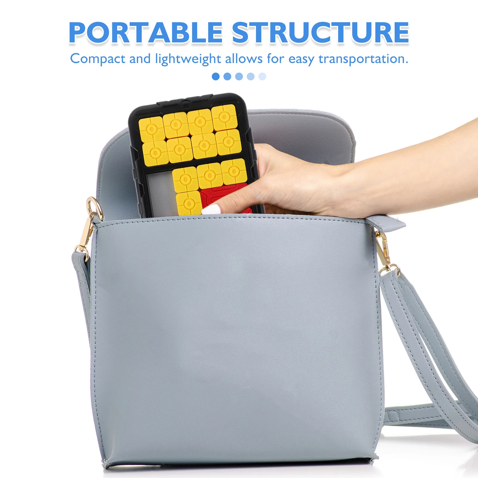 Juego de rompecabezas deslizante Huarong Road, rompecabezas para niños y adultos, desafío de pensamiento lógico, educativo para viajes