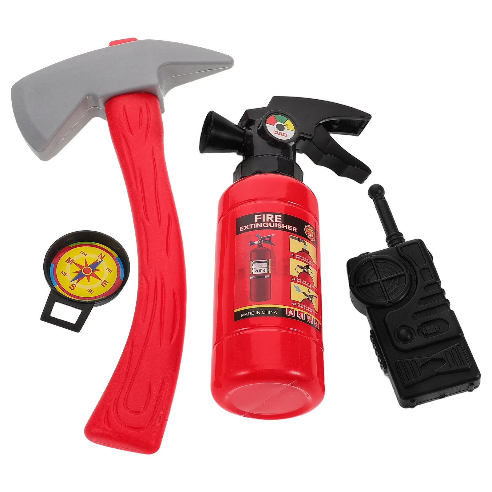 Children's Firefighter Set Firefighting Toys Roleplay for Kids Kit Accessory Mini