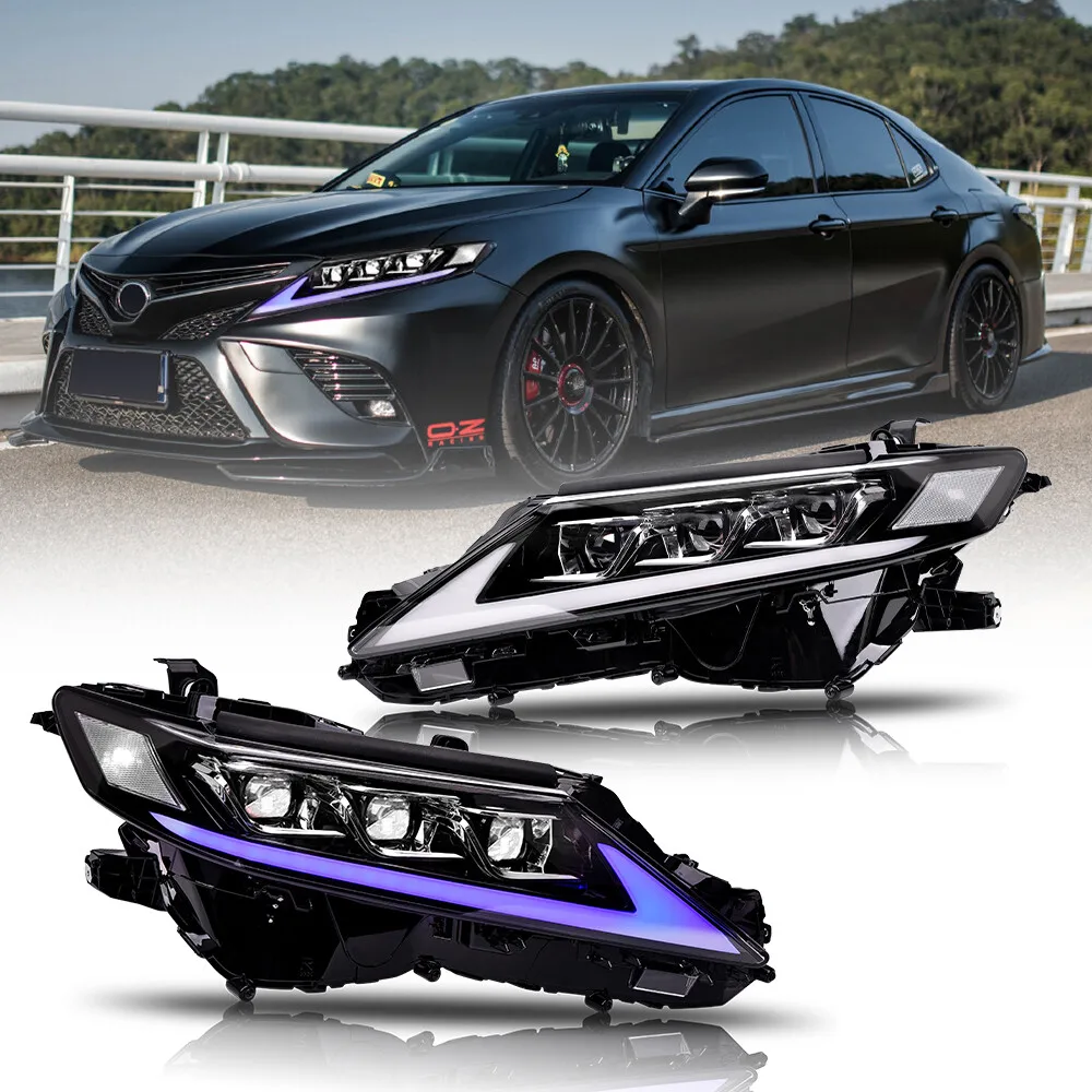 

LED Headlights Assembly For Toyota Camry 8th Gen 2018-2024 Sequential Front Lamps