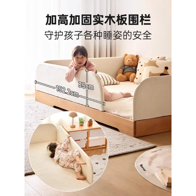 

All solid wood children's single bed