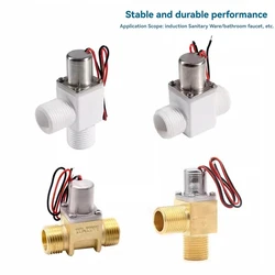 Pilot Pulsed Solenoid Valve Smart Flush Valve Pulse Valve Low Power Solenoid Valve DC3.6V-6.5V G1/2 Water Purifier Sensor Faucet
