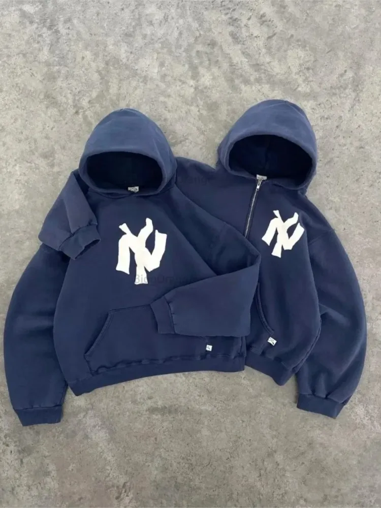 Retro Hoodie Pullover Sweatshirt Y2K Streetwear New Harajuku Hip Hop Letter Pattern High Quality Hoodie Women's Clothing bluza