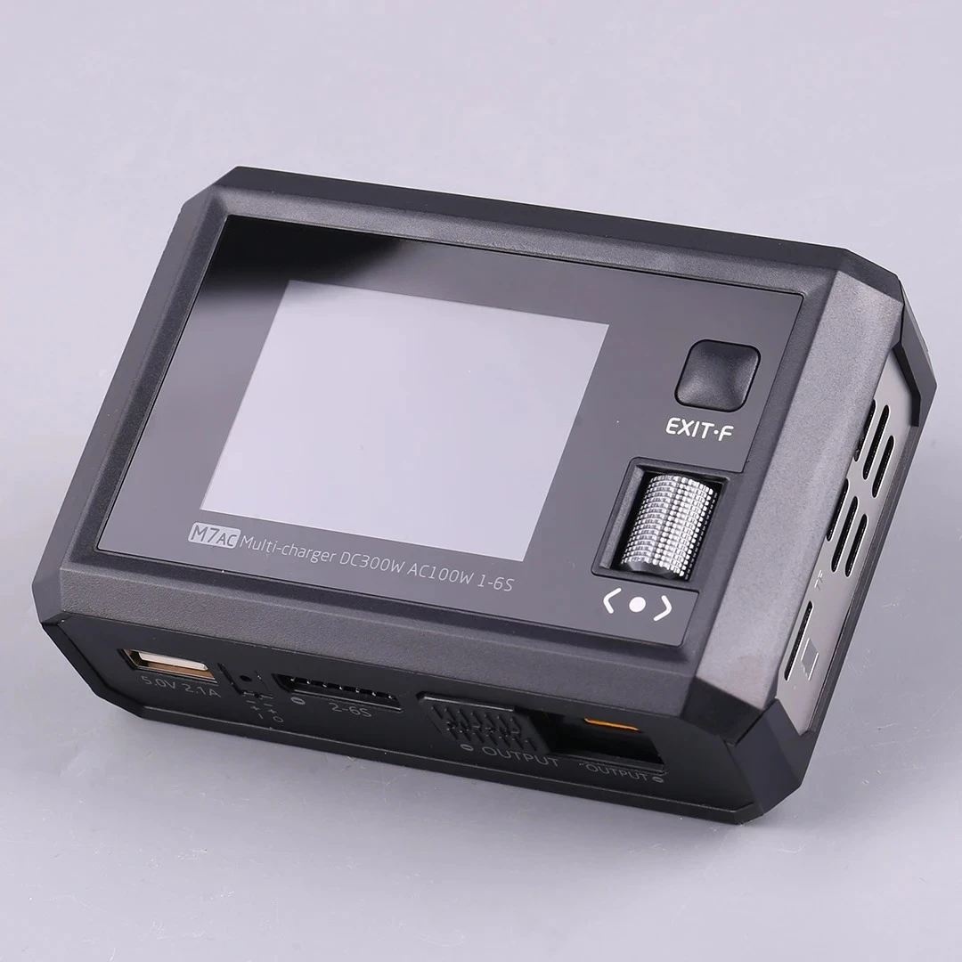 NEW  M7AC AC 100W / DC 300W Input XT60 XT30 Output 2-6S Lipo Battery Balance Charger for Model Aircraft Drone Charge