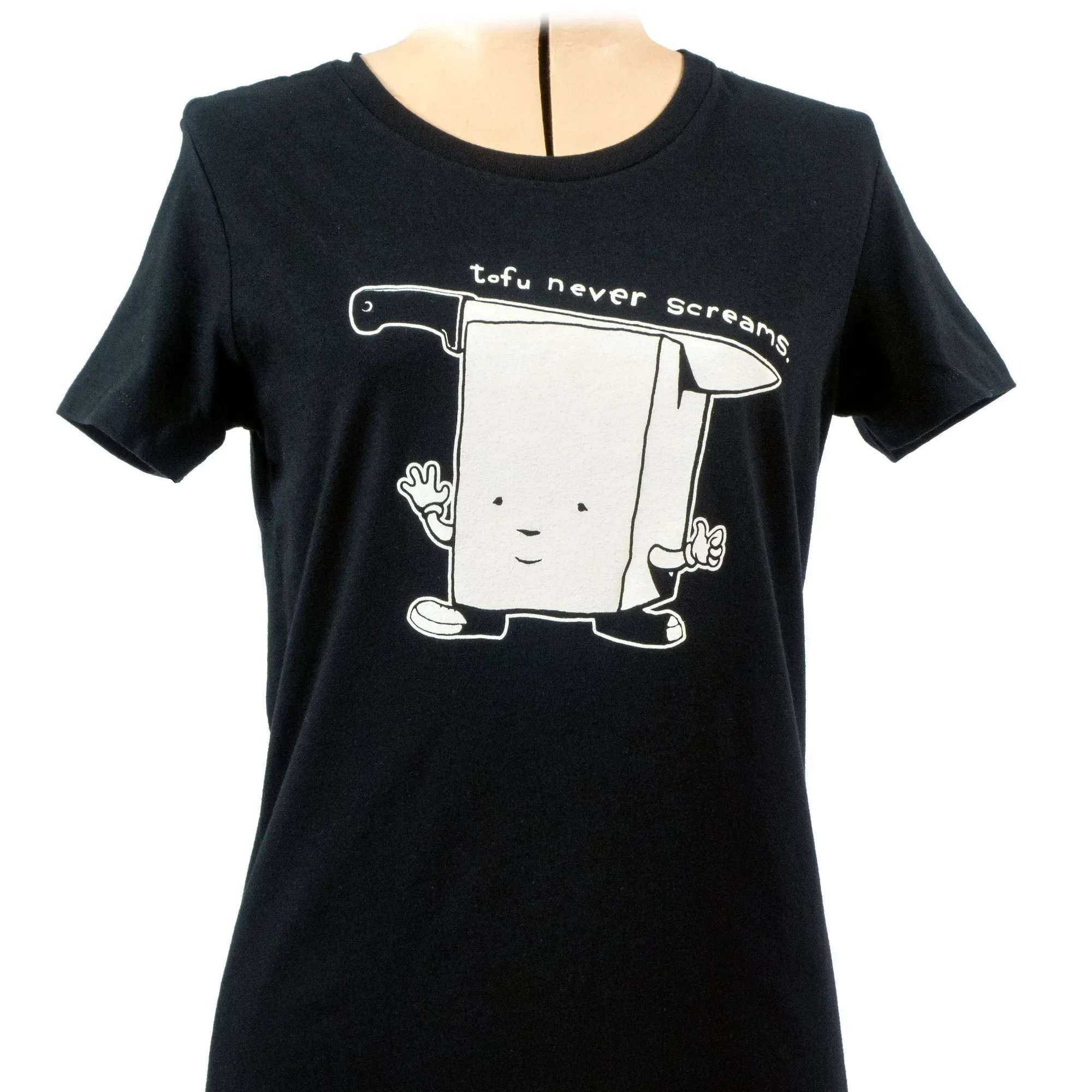 

NEW TSHIRT Ladies Tofu Never Screams Sizes SXL