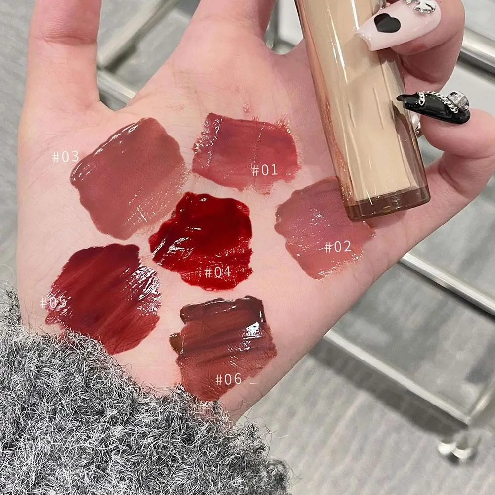 ملمع شفاه مائي بالمرآة ، ملمع شفاه شاي مثلج ، مرطب سائل أحمر مثير ، زجاج أحمر شفاه ، مكياج مقاوم للماء ، زيت غير لامع ، M3n0 مرطب