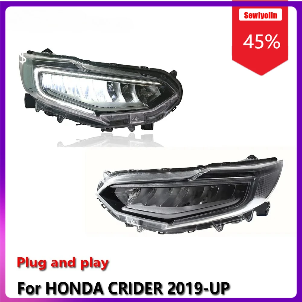 

Sewiyolin Car LED Lamp Headlight Assemblies For HONDA CRIDER 2019-UP Fog DRL Brake Turn Signal Lamp