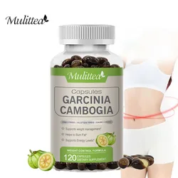 Mulittea Organic 95%HCA Garcinia Cambodia Capsules with Calcium for Diet Management Support Non-GMO beauty health