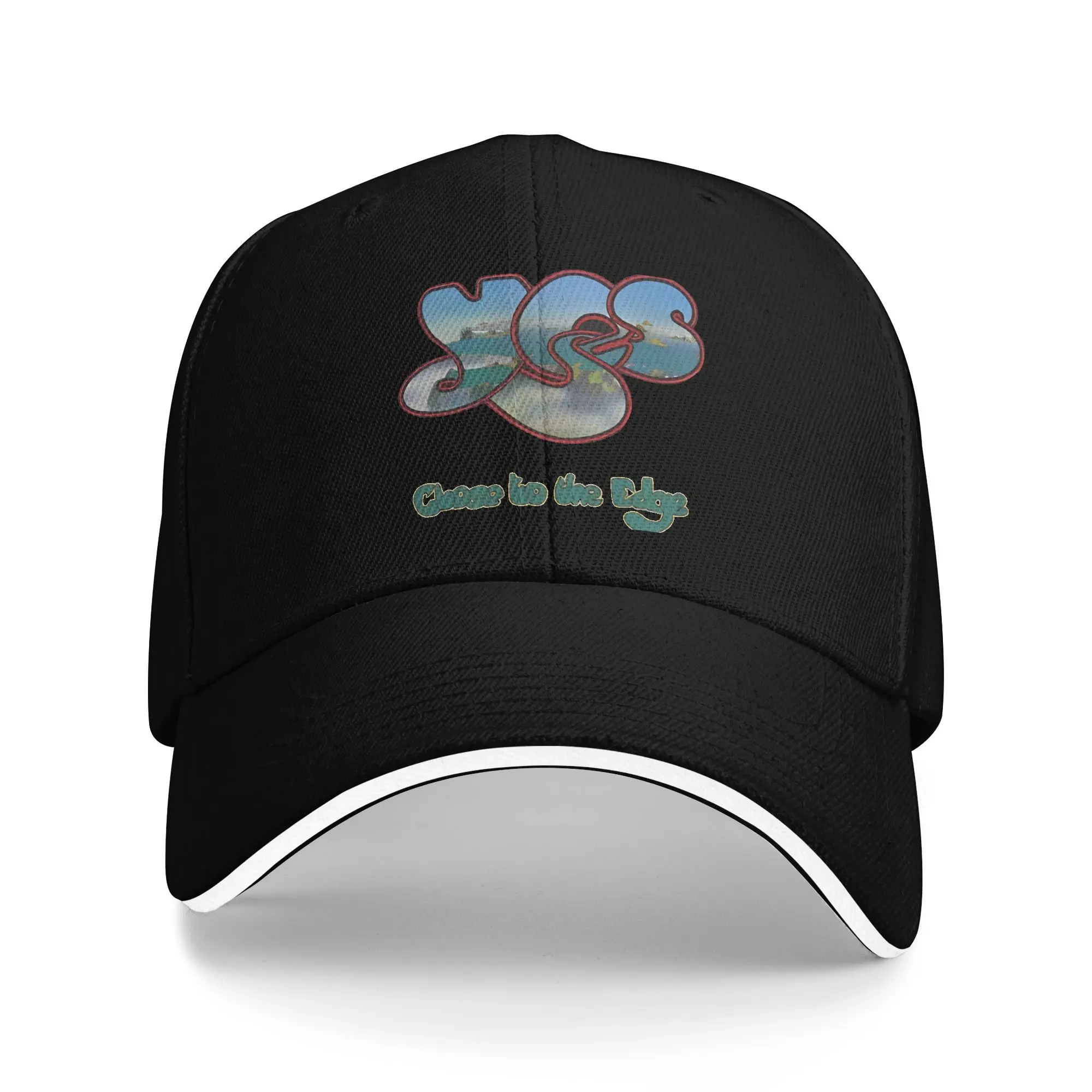 YES Close to the Edge Baseball Caps Casual Rock Band Music Sandwich Hats Men Women Breathable Dad Hat Sport