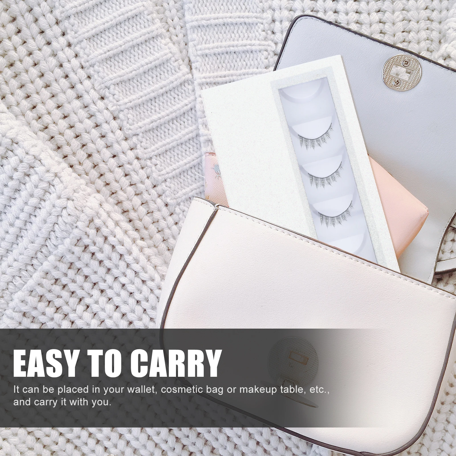 

1 pc Book-Shaped False Eyelash Storage Box Open Window Design Lightweight Portable Organizer Container Packaging Case For Travel
