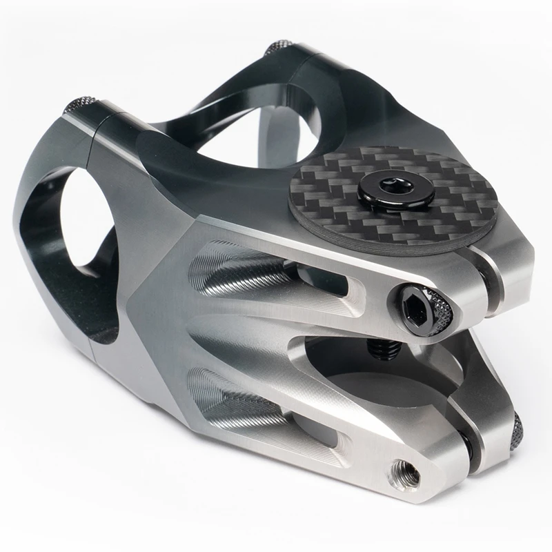 Carbon Fiber Bowl Cover With Black Titanium Screws Grip Cover 28.6Mm Bicycle Accessories Mountain Bike Parts