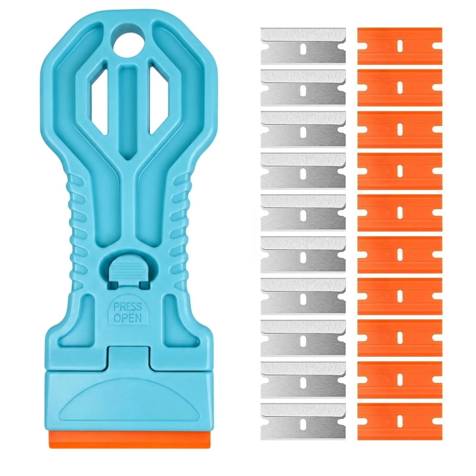 1Set Car Sticker Remover Multipurpose Plastic Small Paint Automotive Film Applying Tool Household Glass Cleaning Scraper