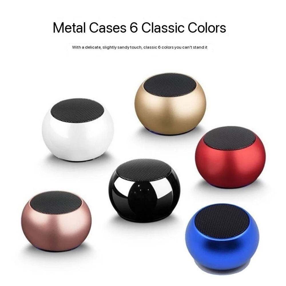 Altavoz Bluetooth, mini altavoz portátil inalámbrico, volumen portátil para exteriores, alta calidad, gran volumen, cañón de acero pequeño
