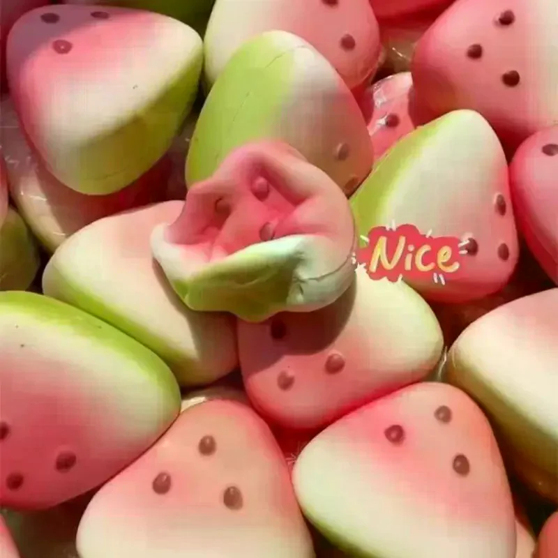 3/5Pcs Watermelon Anti-Stress Slow Rebound Stress Relief Toys Fruit Pinch Squeeze Stress Reliever Funny Pressure Reducer Prop