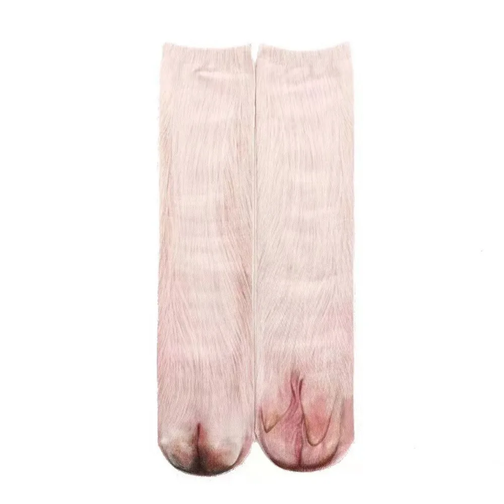 

Unisex Adult 3D Print Animal Paw Socks Thicken Cotton Novelty Stocking Gag Christmas Gifts Breathable