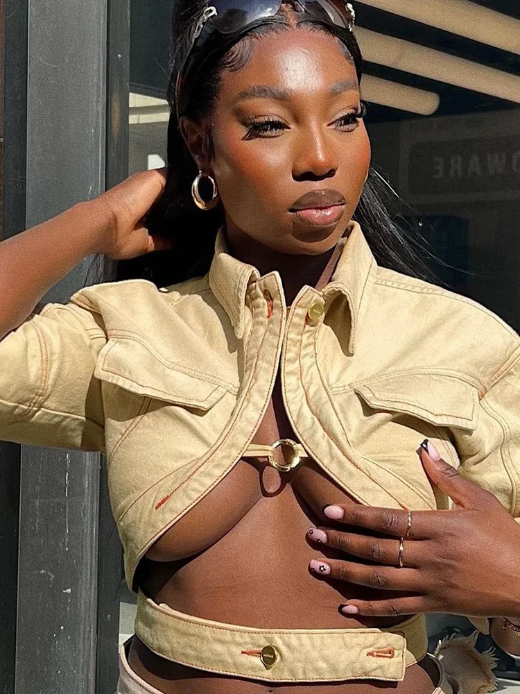 الصلبة الفريدة النساء تي شيرت عادية موجزة التلبيب الجوف خارج الانقسام نصف كم المحاصيل القمم أنثى موضة مثير الشارع الشهير