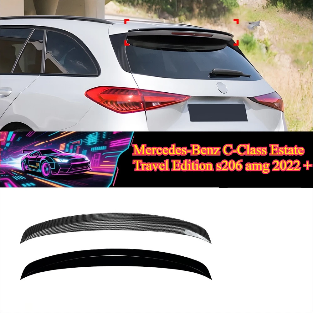 

Для Mercedes-Benz C-Class Estate Travel Edition s206 amg 2022 + спойлер, крыло, хвост, низкая устойчивость к ветру, крутой внешний диффузор автомобиля