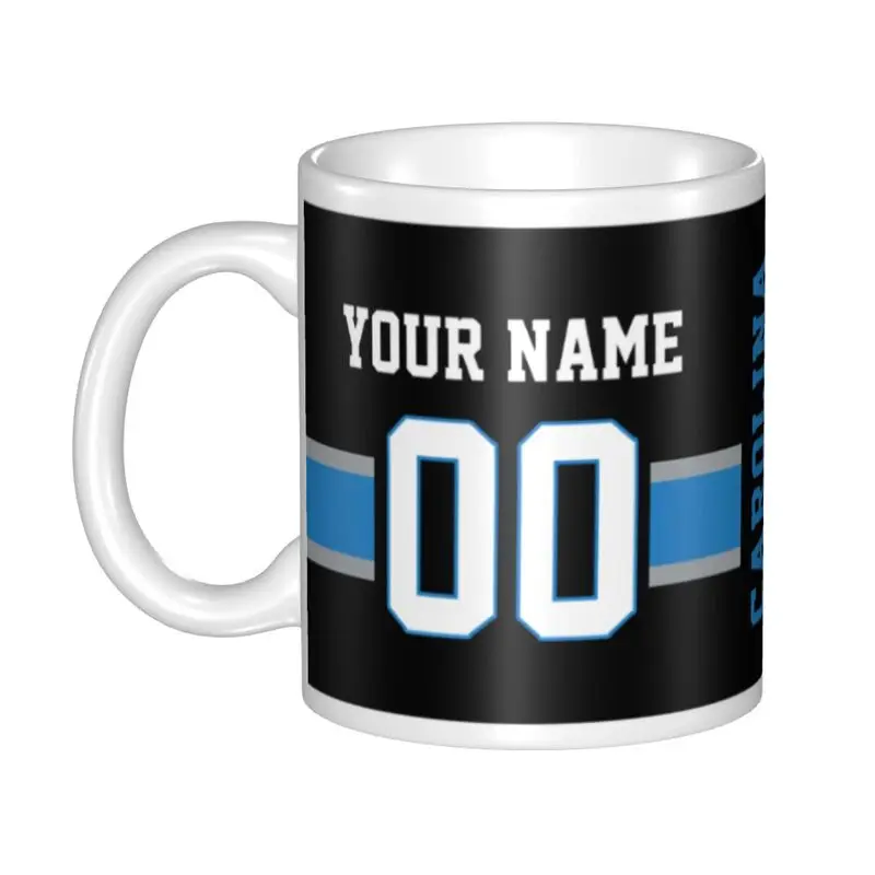 

Custom Carolina Name & Number Football Coffee Mug for Football Fan, Football Gifts for Football Fan Son Grandson Friend Coworker