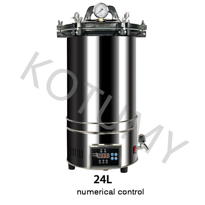 18L/24L/25L Automatic High Temperature Pressure Steam Sterilizer Pots LCD Portable Pot Sterilization Autoclave