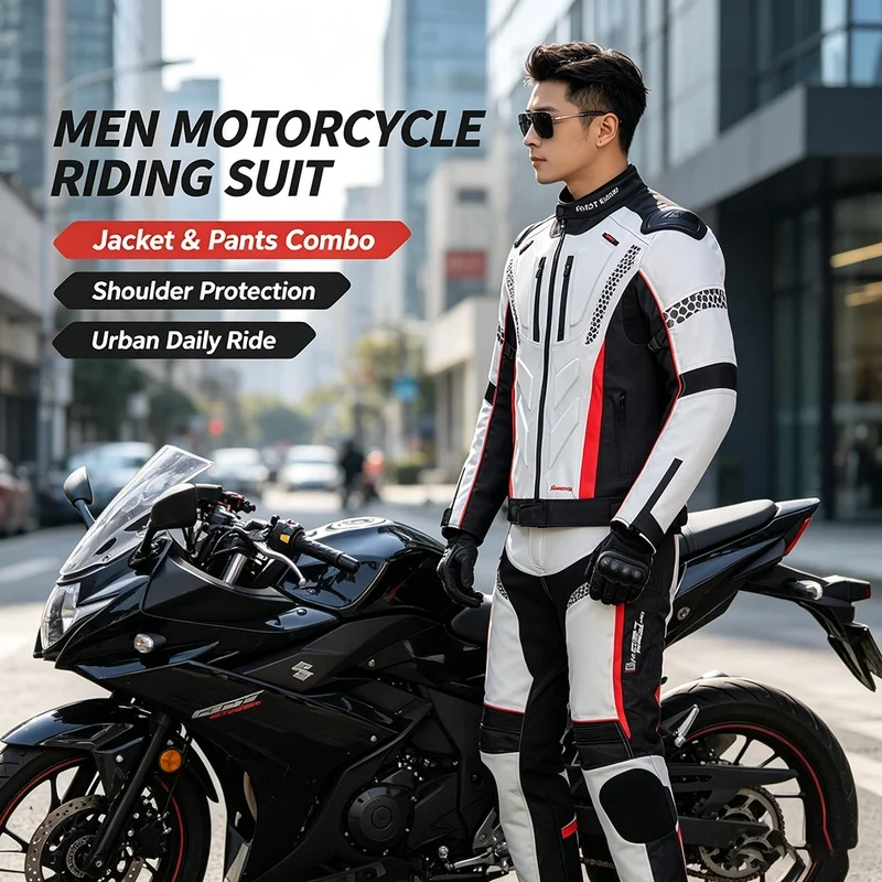 Men's Winter Motorcycle Jacket Waterproof Windproof Cold-Proof Motorbike Racing Riding Jacket Urban Motocross Protective Clothes