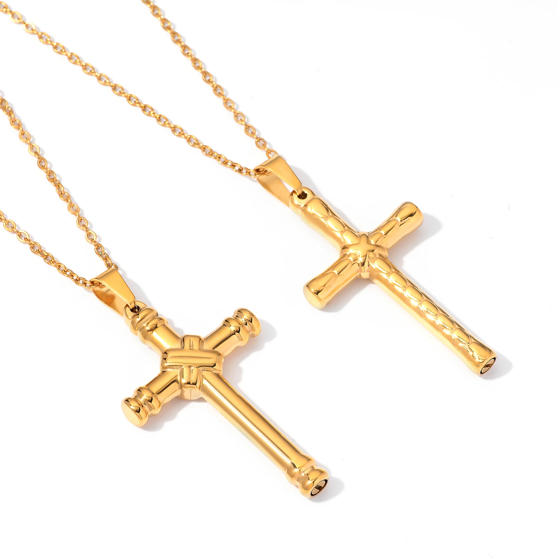 Edelstahl Vintage Christliches Kreuz Urnen-Halskette für Einäscherungsasche, Andenken-Schmuck, Asche-Gedenk-Anhänger mit 20-Zoll-Kette – Detail 3