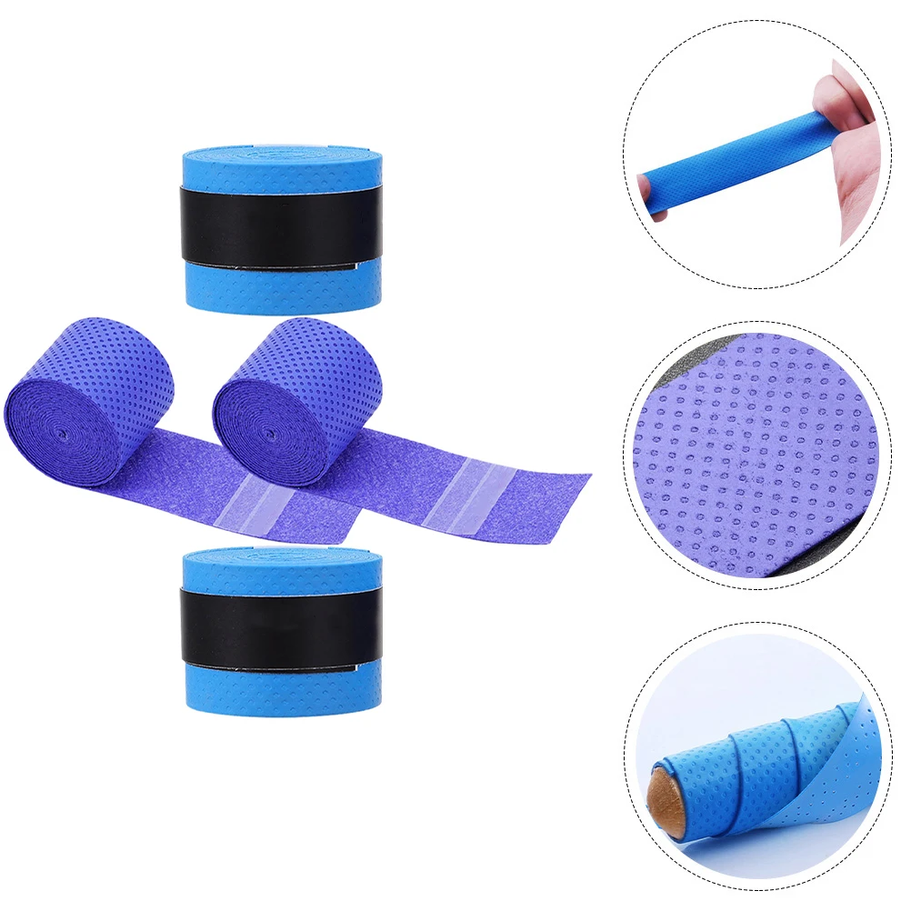 

4 Pcs Drumstick Anti-slip Belt Pu Tapes Shockproof Wrap Handle Grip Sports Water Viscous Drumsticks