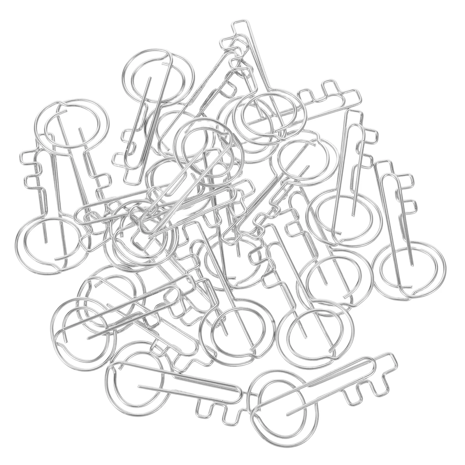 

20Pcs File Organizer Key Shaped Paper Clips Metal Document Clips for Office Home Classroom Scrapbook Bookmarks Planner