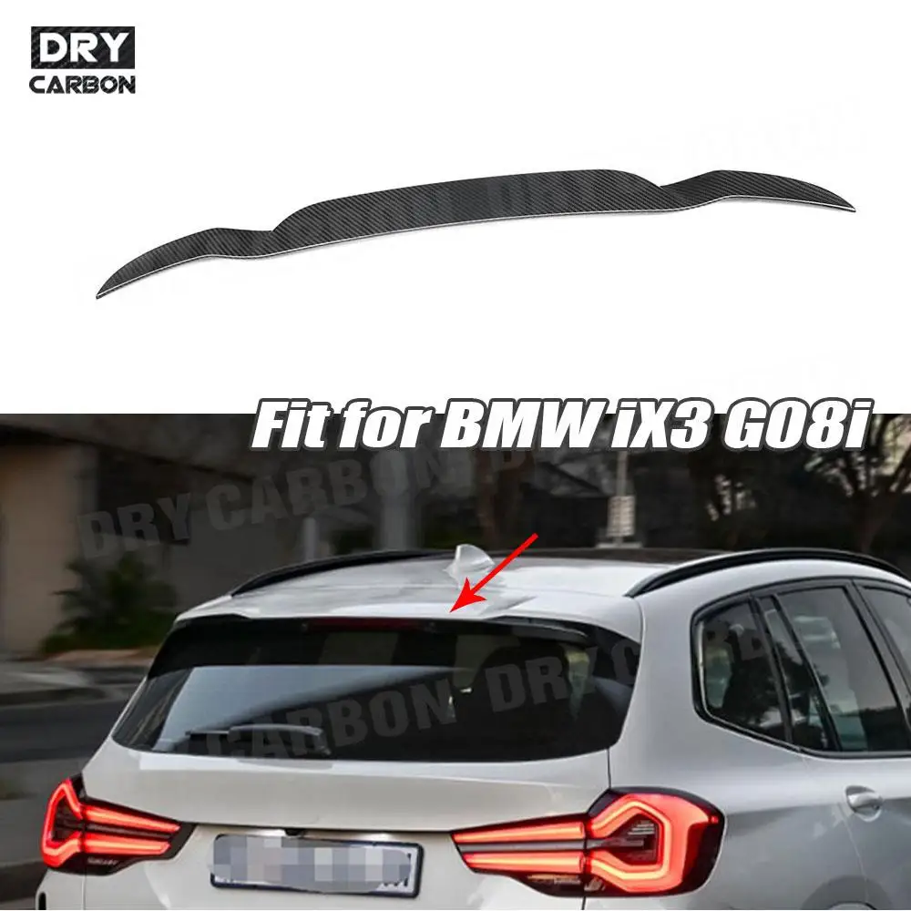 

Carbon Fiber Rear Roof Spoiler Trunk Wings For BMW iX3 G08i 2022 Car Styling Duckbill Spoiler FRP Black Body Kits Accessories