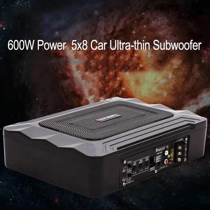 

600W Car Stereo Amplifier Hifi Digital Audio Active Subwoofer Home Power Amplifier Car Auto Amplifier Non-destructive Speakers