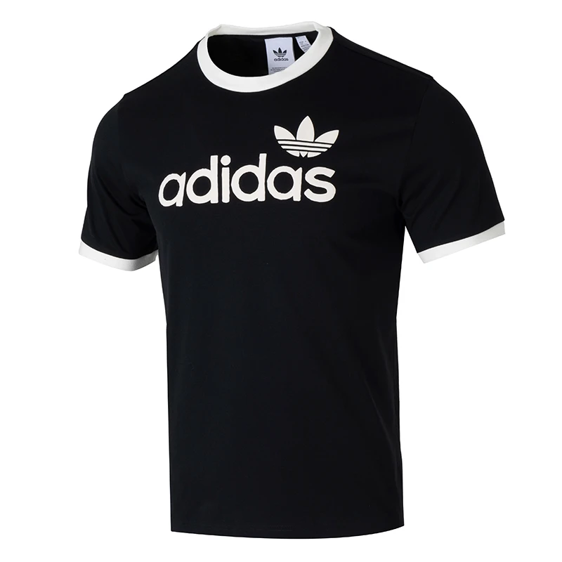 

Adidas Original Couple T-Shirts for Men and Women, Trendy Retro Contrasting Color Sportswear, Round Neck Short-Sleeved Tops Jc8372