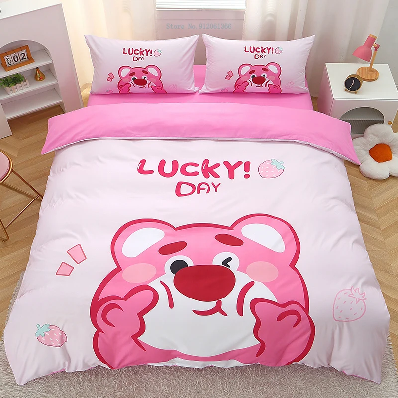 Disney Bedding Set Lots-o'-Huggin' Bear Duvet Cover Sets for Baby Children Boy Girl Bed Birthday Gifts