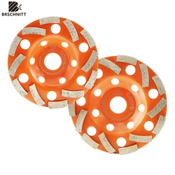 BRSCHNITT Grinding Wheel 115/125mm Single Row for Concrete Masonry Marble Granite Grinding Sanding Disc