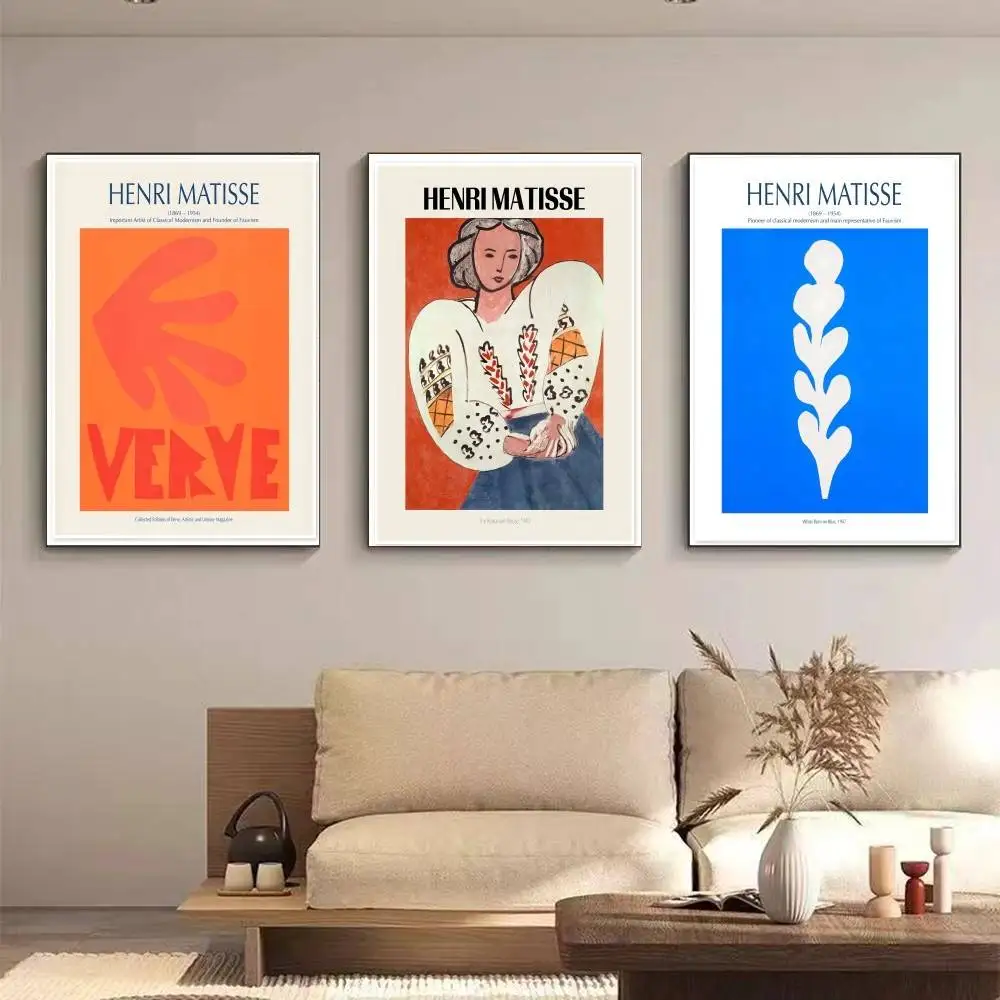 INS Henri Matisse Modern Poster Posters,waterproof Paper Stickers,coffee Shops,bar Living Rooms