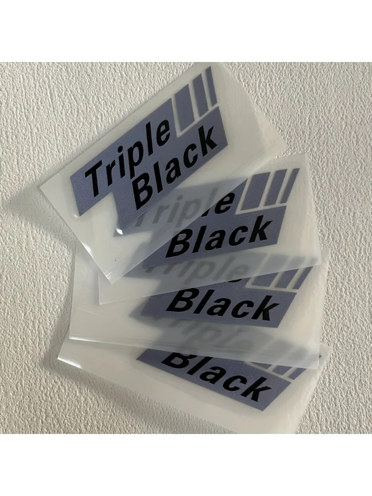 AliExpress NONE Racing Triple Black Motorcycle Sticker For Car Moto Helmet Laptop Bike Waterproof Vinyl Decal