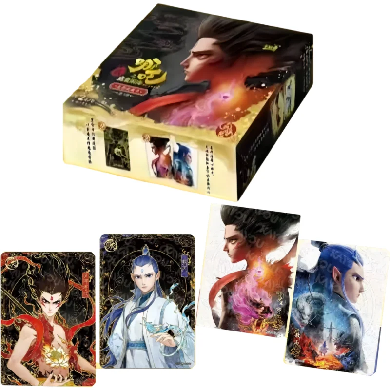 

Официальные кинокарты KAYOU Nezha 2, пакет духовного пламени, 3-е издание, Коллекционные периферийные карты аниме Ao Bing для детей и болельщиков
