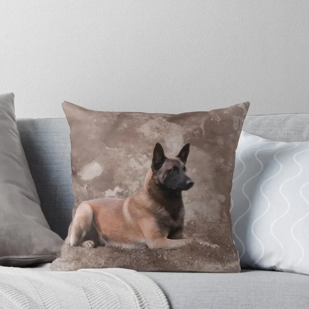 

Malinois Belgian shepherd - Mechelaar Throw Pillow luxury decor Pillowcase Cushion pillow